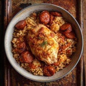 Arroz de Frango no Forno com Farinheira