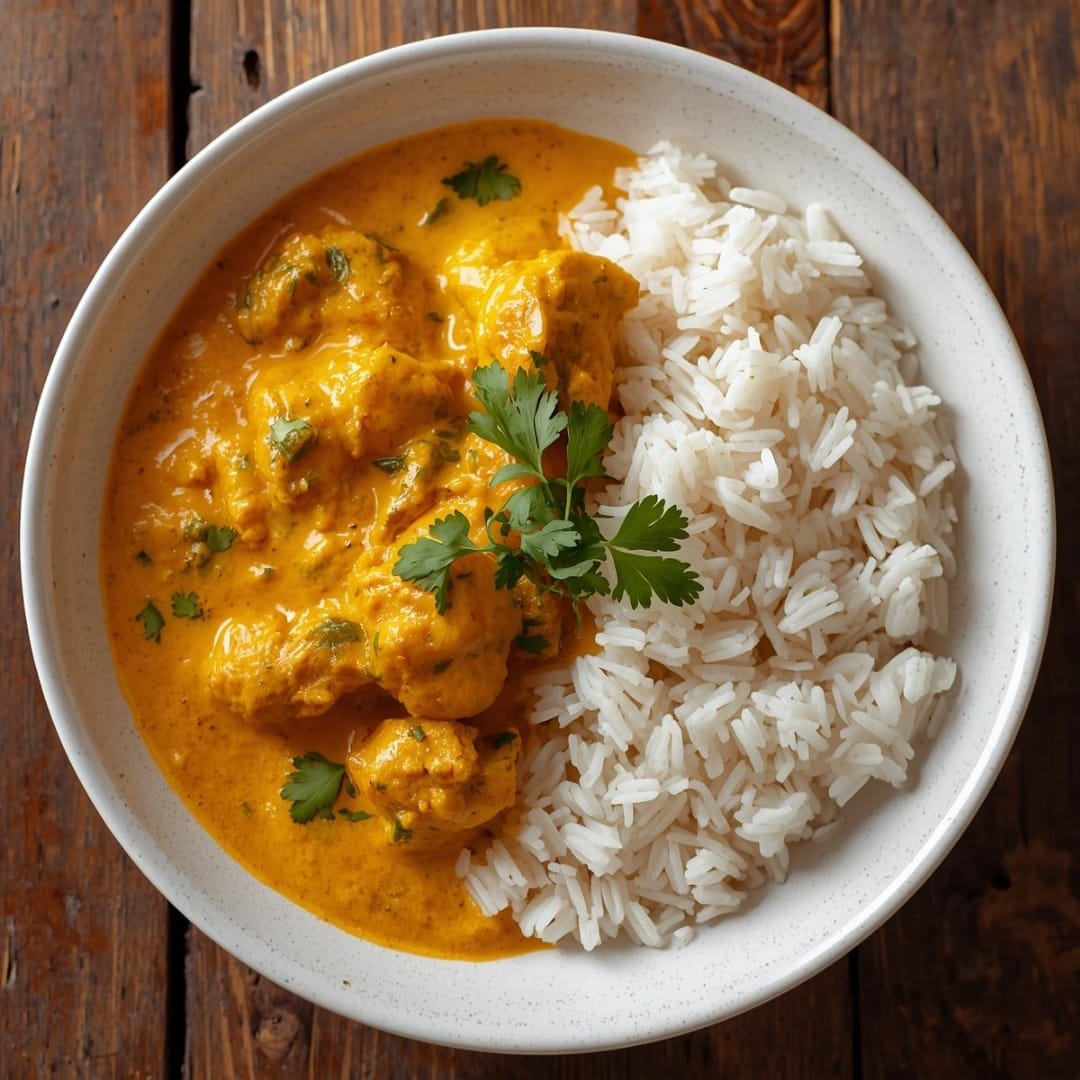 Frango com Caril e Arroz Basmati