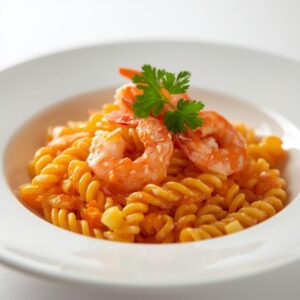 Massa Fusilli com Camarão