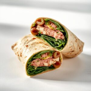 Wrap de Atum com Espinafres e Azeitona